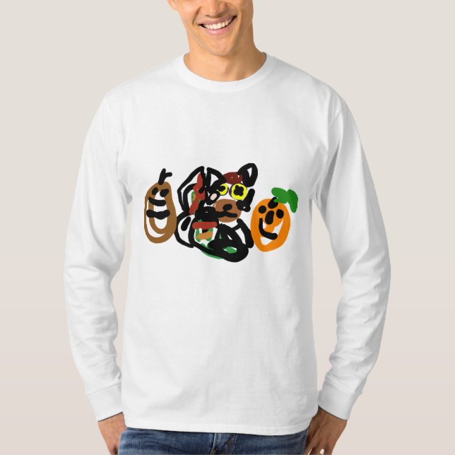 Vargdocka höst  t shirt (Framsida)