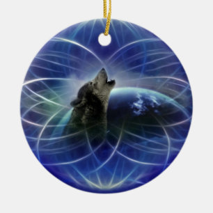 Vargdreamcatcherjulgran Julgransprydnad Keramik