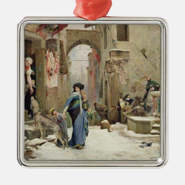 Vargen av Gubbio, 1877 Julgransprydnad Metall (Framsidan)