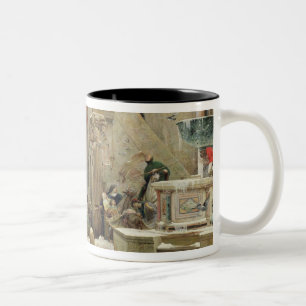 Vargen av Gubbio, 1877 Två-Tonad Mugg