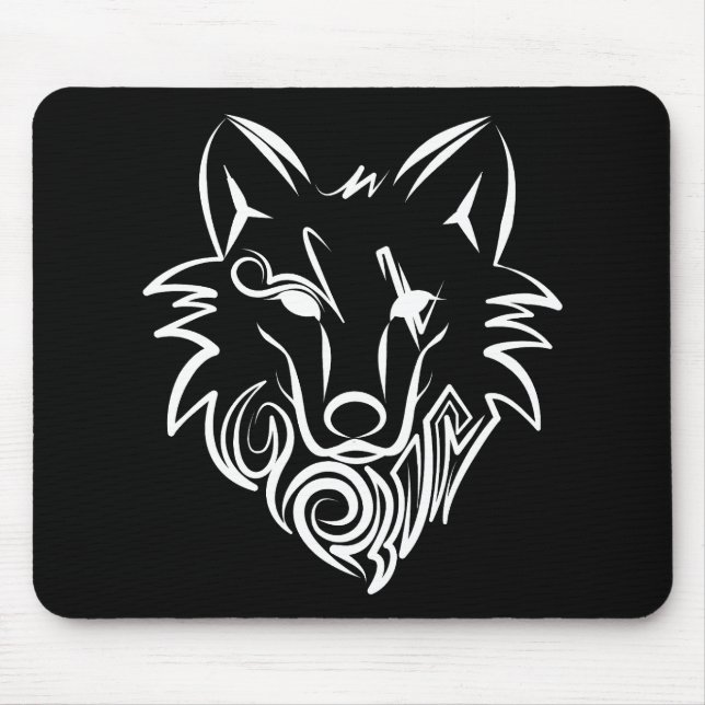 Vargen Black and White Tribal Musmatta (Framsidan)