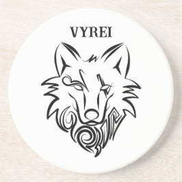 Vargen Black and White Tribal Underlägg
