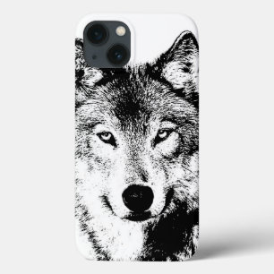 Vargen Black White Bläck Artwork