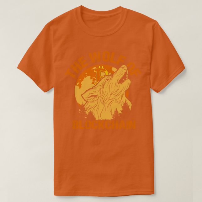 Vargen Blockchain Funny Bitcoin Wall street P T Shirt (Design framsida)