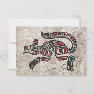 Vargen Cracks Red and Black Haida Spirit
