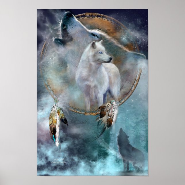 Vargen Dream Catcher Series-Spirit Poster/skriver  Poster (Framsidan)
