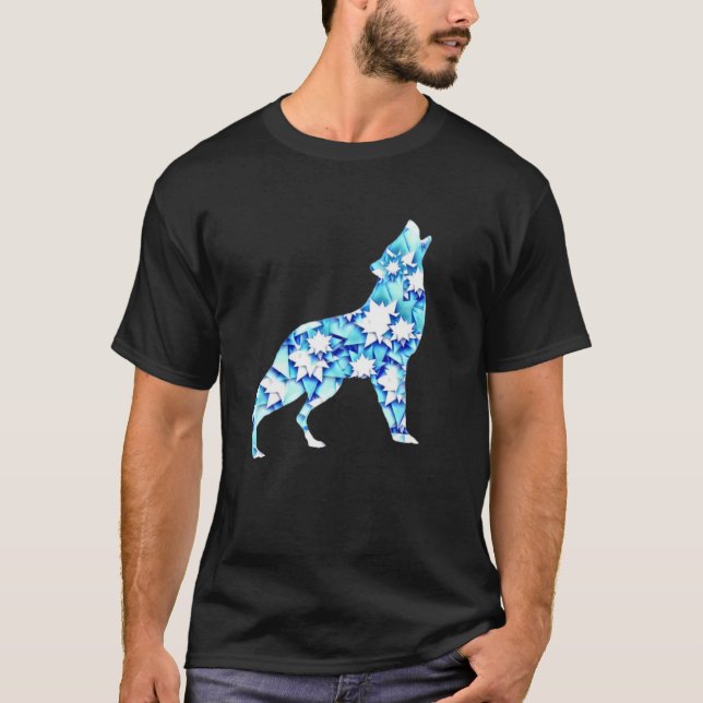 Vargen fantastisk Abstrakt T Shirt (Framsida)