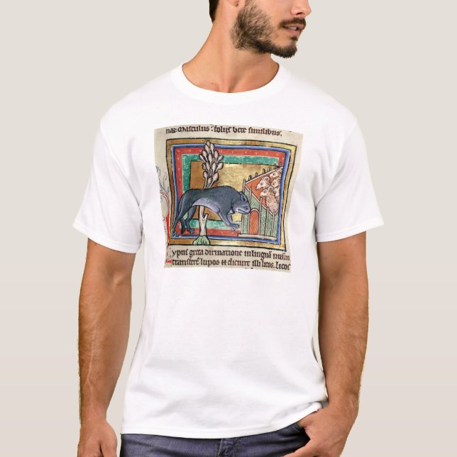 Vargen för ms Roy A utanför ett får viker Tee Shirt (Framsida)