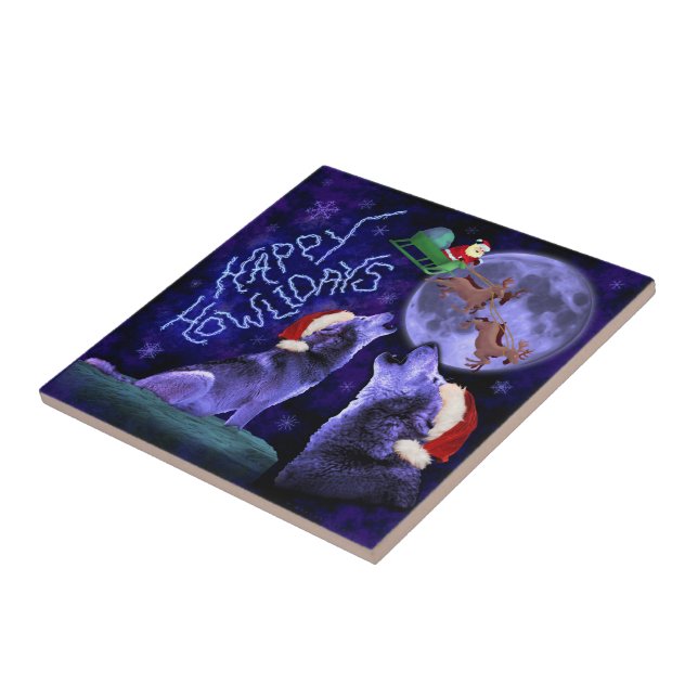 Vargen Howlidays Pun Humous Kakelplatta (Sidan)