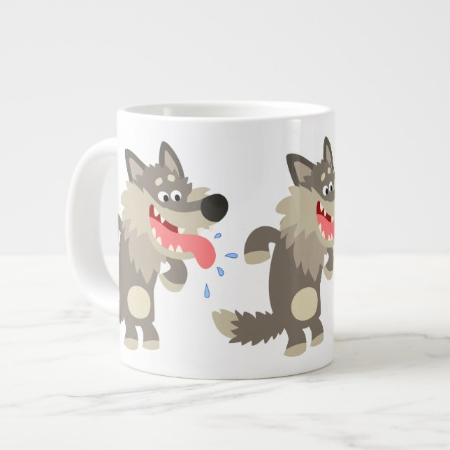 Vargen Jumbo Mugg i Cute Famous Tecknad (Framsida vänster)