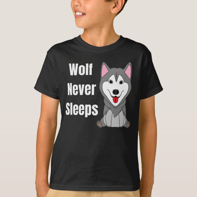 Vargen lyfter aldrig t shirt (Framsida)