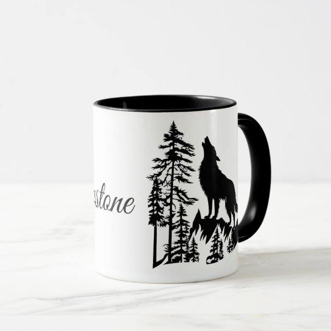 Vargen Mugg-Yellowstone-kaffe Mugg (Framsida höger)