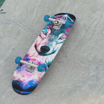 Vargen Mystical Space Mini Skateboard Bräda 18,5 Cm<br><div class="desc">Det här rymdtemat har en varg med vibrerande blått och rosa rök som kommer ut från ögon ovanför en planet med ett geometriskt nyonljusprogram. #varg #space #djur #nature #coola #galactic #neon # #modern #måne #vibrant #trendig #geometrisk #geometrisk #geometrisk #stars #planet #skateboard #espateboard #espeter#efashion</div>