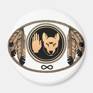 Vargen Native Art Gift för First Nations Magnets Magnet
