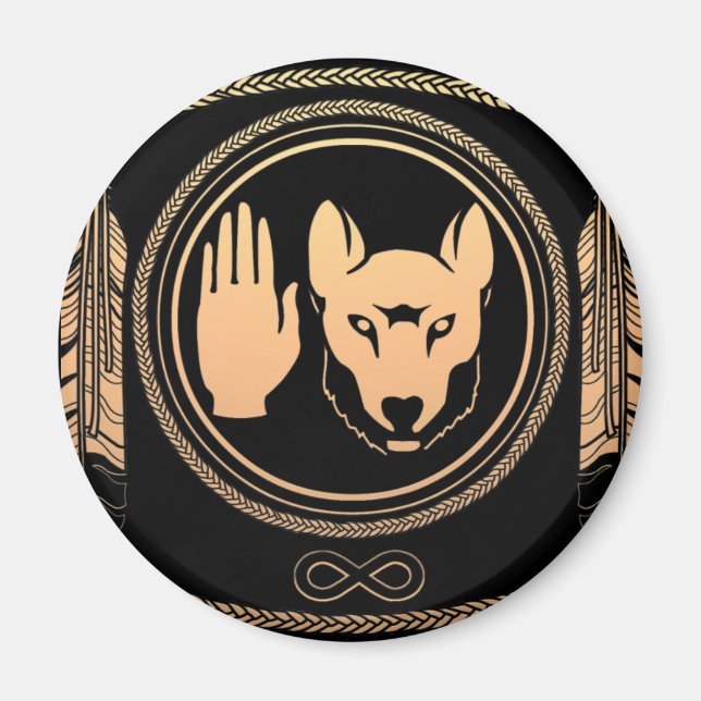 Vargen Native Art i First Nations Magnets Metis Magnet (Framsidan)