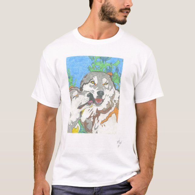 Vargen parar tee shirt (Framsida)