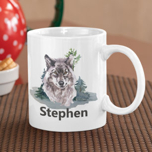 Vargen Personlig Namn Kaffemugg