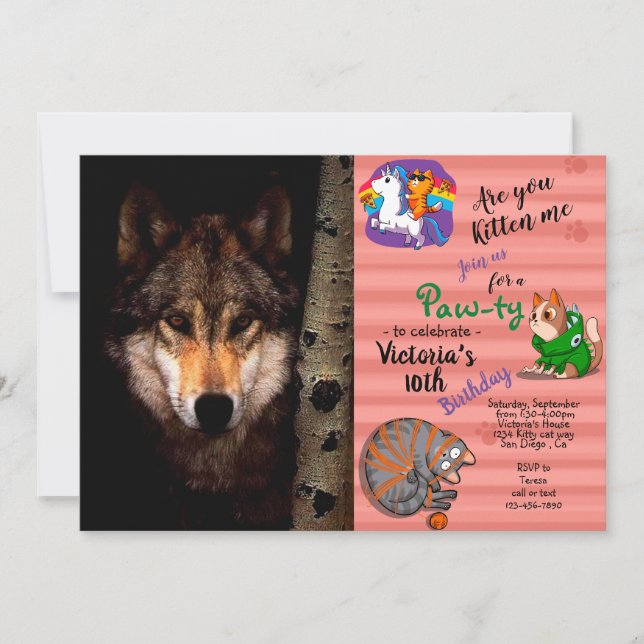 Vargen Phantom Inbjudningar (Framsida)