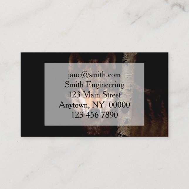 Vargen Phantom Visitkort (Framsida)