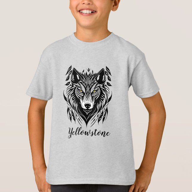 Vargen Shirt Yellowstone T (Framsida)