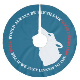 Vargen skulle alltid vara skurken julgransmatta borstad polyester