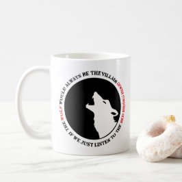 Vargen skulle alltid vara skurken kaffemugg