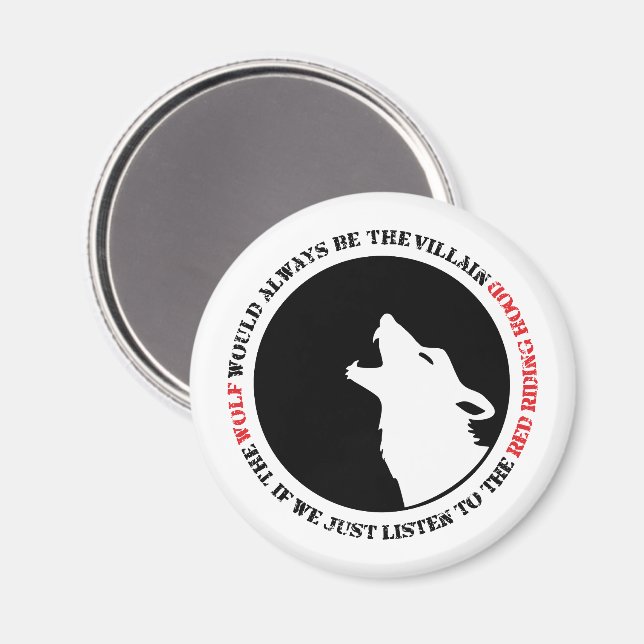 Vargen skulle alltid vara skurken magnet (Front/Back)