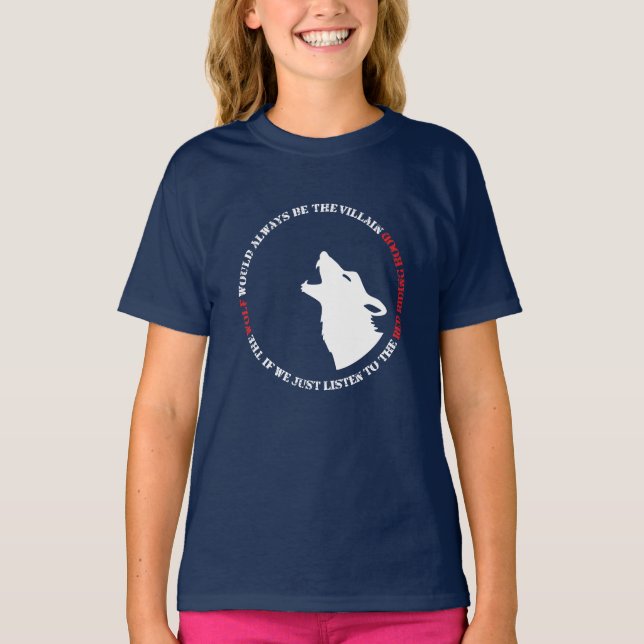 Vargen skulle alltid vara skurken t shirt (Framsida)
