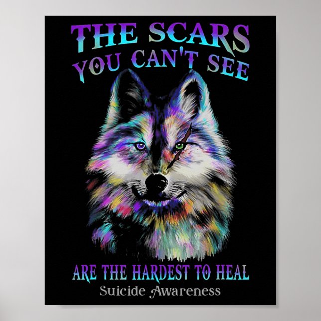 Vargen som du inte kan se är den svåraste för H Poster (Framsidan)
