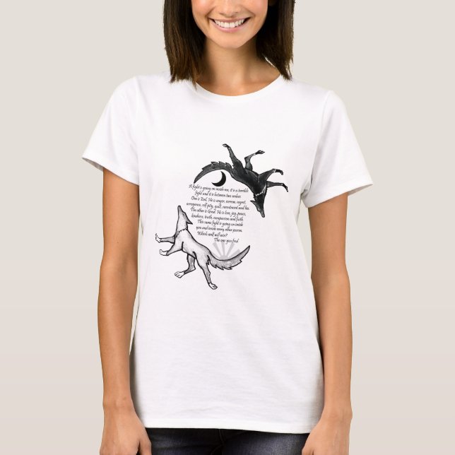 Vargen som Matar T-shirt (Framsida)