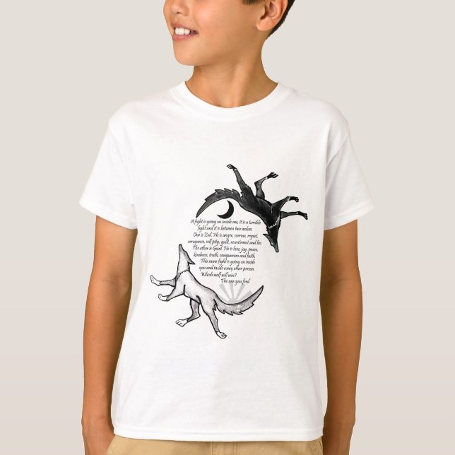 Vargen som Matar Tee Shirt (Framsida)