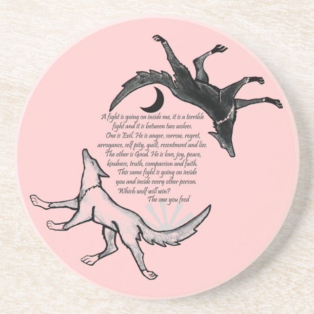 Vargen som Matar Underlägg Sandsten (Framsidan)