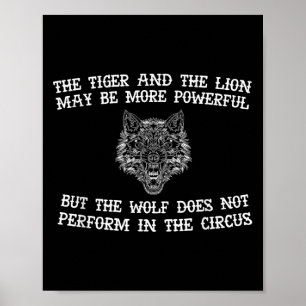 Vargen uppträder inte i cirkusen Cool Wolf M Poster