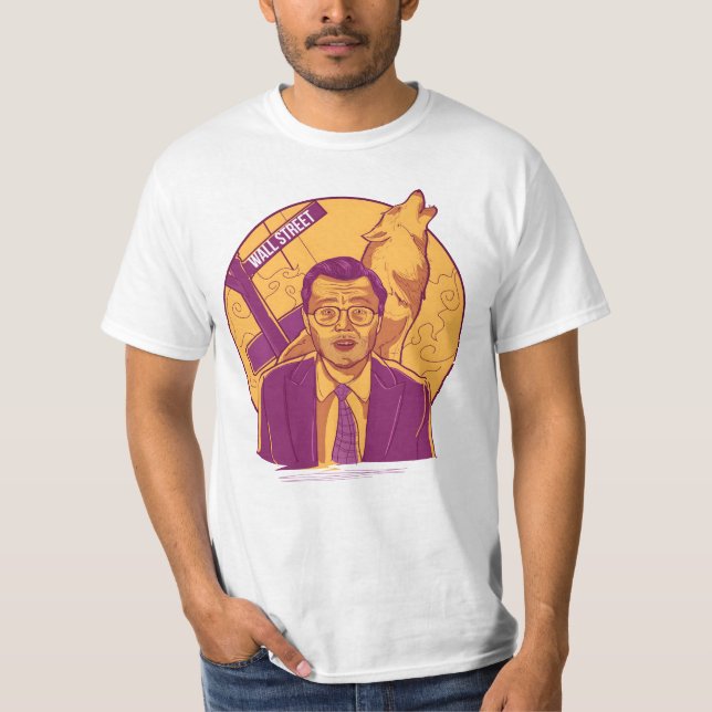 " Vargen Wall street art" T Shirt (Framsida)