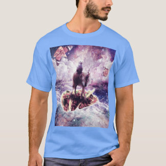 Vargen White Uggla Riding Unicorn om Taco T Shirt
