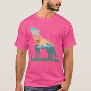 Vargens berg Fåglar som flyger solnedgång eller må T Shirt