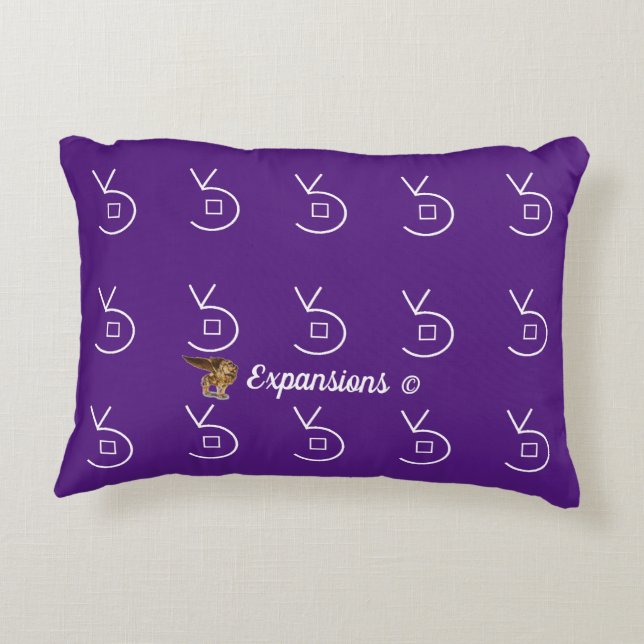 Vargens frekvensfyllning prydnadskudde (Baksidan)