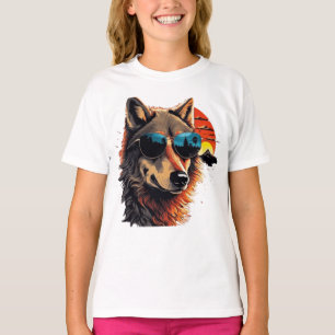 Vargens hund med solglasögon i julklapp t shirt