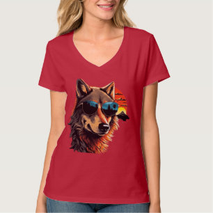 Vargens hund med solglasögon i julklapp t shirt