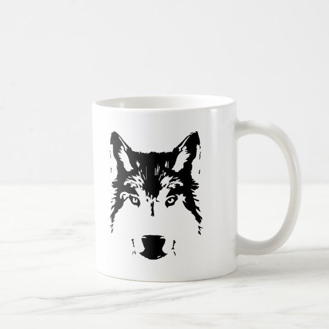Vargens huvud kaffemugg (Höger)