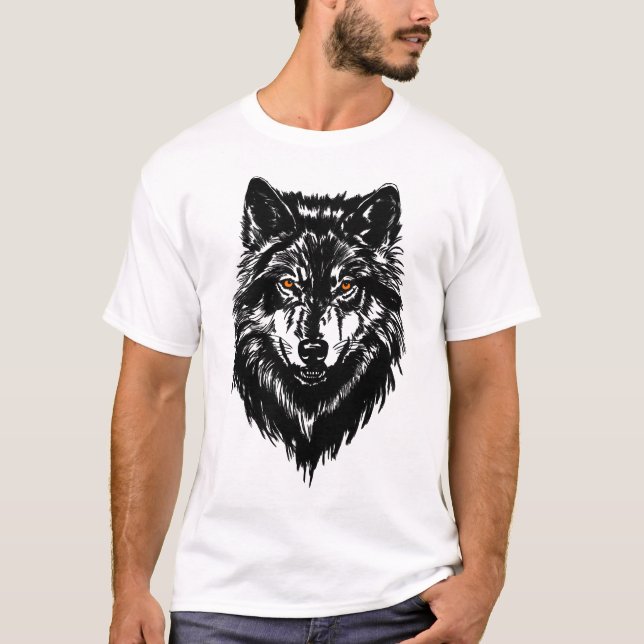 Vargens huvud t shirt (Framsida)