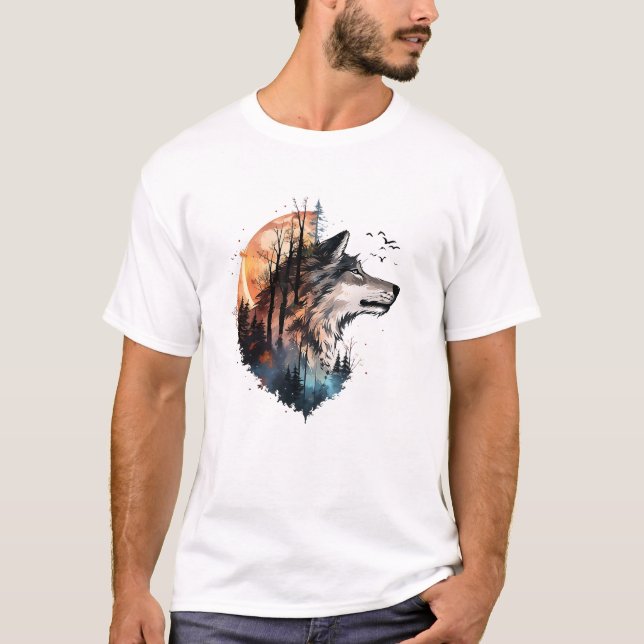 vargens huvud t shirt (Framsida)