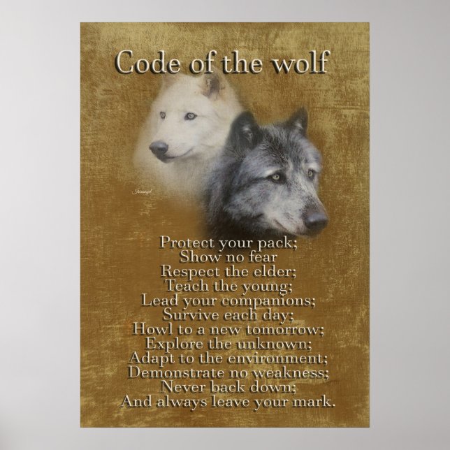 Vargens kod - Varg Spirit Poster (Framsidan)
