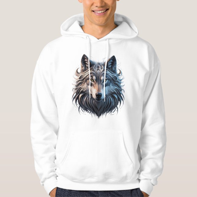Vargens ögoneshoodie hoodie (Framsida)