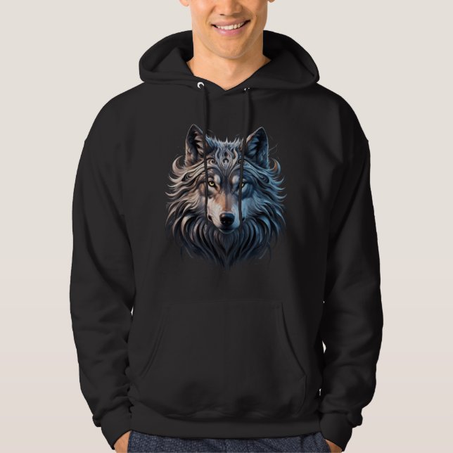 Vargens ögoneshoodie hoodie (Framsida)