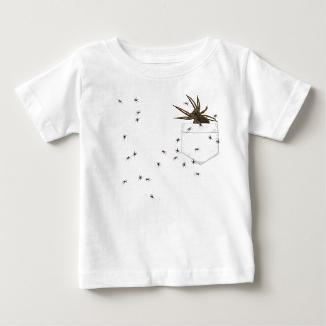Vargens spindel och brosk i fickan tee shirt (Framsida)