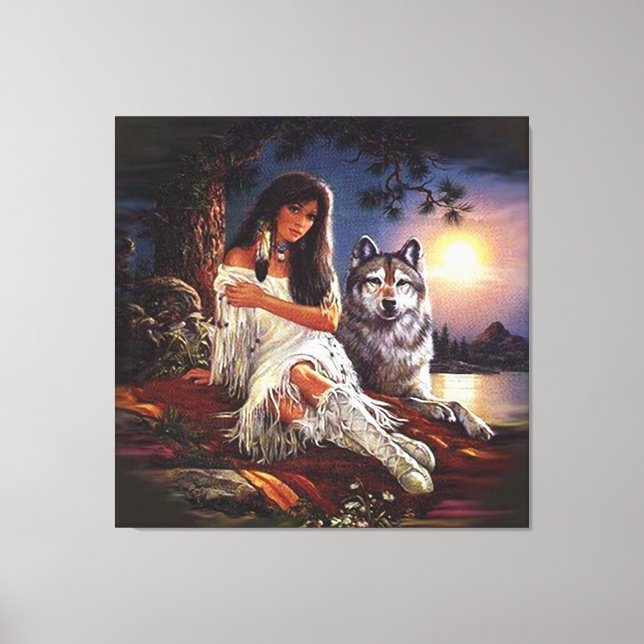 Vargens utseende canvastryck (Framsida)