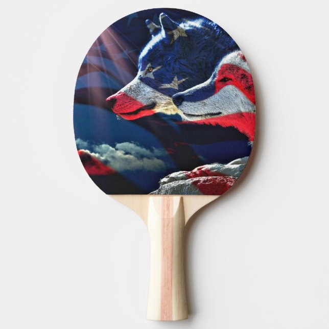 Vargens Vargar - full rörelse Pingisracket (Framsidan)