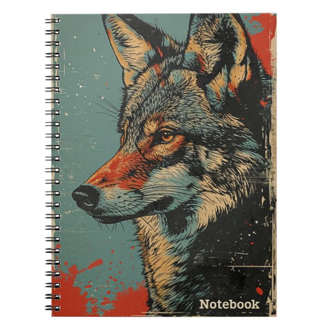 Vargens Vintage Anteckningsbok (Framsidan)
