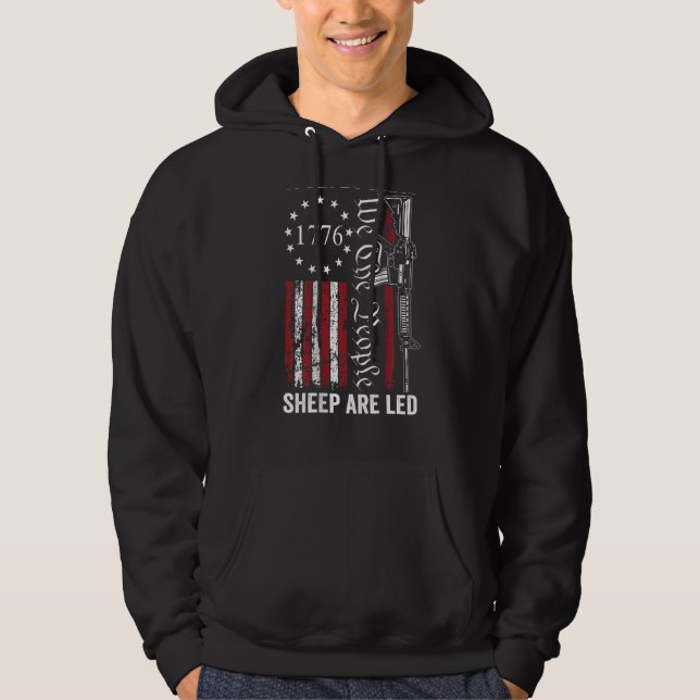 Varger Blyfår är med andra ändringen av US Pro Gun Hoodie (Framsida)